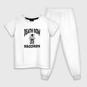 Детская пижама хлопок с принтом Death Row Records в Санкт-Петербурге, 100% хлопок |  брюки и футболка прямого кроя, без карманов, на брюках мягкая резинка на поясе и по низу штанин
 | Тематика изображения на принте: death row | dr dre | hip hop | rap | snoop dogg