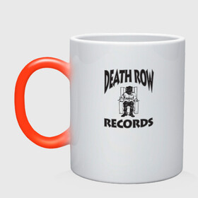 Кружка хамелеон с принтом Death Row Records в Санкт-Петербурге, керамика | меняет цвет при нагревании, емкость 330 мл | death row | dr dre | hip hop | rap | snoop dogg