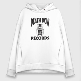 Женское худи Oversize хлопок с принтом Death Row Records в Санкт-Петербурге, френч-терри — 70% хлопок, 30% полиэстер. Мягкий теплый начес внутри —100% хлопок | боковые карманы, эластичные манжеты и нижняя кромка, капюшон на магнитной кнопке | Тематика изображения на принте: death row | dr dre | hip hop | rap | snoop dogg