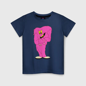 Детская футболка хлопок с принтом Госсамер в Санкт-Петербурге, 100% хлопок | круглый вырез горловины, полуприлегающий силуэт, длина до линии бедер | gossamer | looney tunes | vdzabma | госсамер | луни тюнз