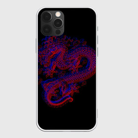Чехол для iPhone 12 Pro Max с принтом 3д Дракон в Санкт-Петербурге, Силикон |  | 3д эффект | китайский дракон | красный | миф | оптическая иллюзия | синий