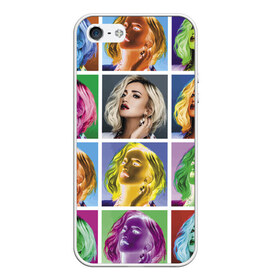 Чехол для iPhone 5/5S матовый с принтом Buzova pop-art в Санкт-Петербурге, Силикон | Область печати: задняя сторона чехла, без боковых панелей | buzova | celebrity | color | eyes | face | hairstyle | lips | olga | pop art | star | vanguard | авангард | глаза | губы | звезда | знаменитость | лицо | ольга бузова | поп арт | цвет