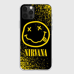 Чехол для iPhone 12 Pro Max с принтом NIRVANA НИРВАНА в Санкт-Петербурге, Силикон |  | Тематика изображения на принте: band | cobain | face | kurt | logo | music | nirvana | rock | rocknroll | группа | кобейн | курт | лого | логотип | музыка | музыкальная | нирвана | рожица | рок | рокнролл | символ
