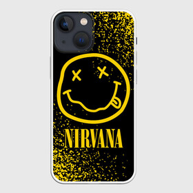 Чехол для iPhone 13 mini с принтом NIRVANA   НИРВАНА в Санкт-Петербурге,  |  | band | cobain | face | kurt | logo | music | nirvana | rock | rocknroll | группа | кобейн | курт | лого | логотип | музыка | музыкальная | нирвана | рожица | рок | рокнролл | символ