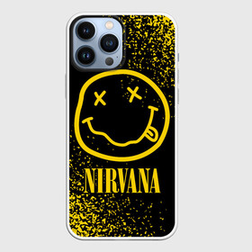 Чехол для iPhone 13 Pro Max с принтом NIRVANA   НИРВАНА в Санкт-Петербурге,  |  | Тематика изображения на принте: band | cobain | face | kurt | logo | music | nirvana | rock | rocknroll | группа | кобейн | курт | лого | логотип | музыка | музыкальная | нирвана | рожица | рок | рокнролл | символ