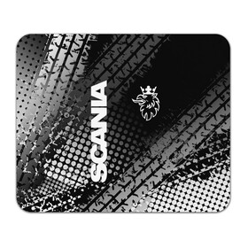 Коврик для мышки прямоугольный с принтом Scania в Санкт-Петербурге, натуральный каучук | размер 230 х 185 мм; запечатка лицевой стороны | king of road | king of the road | saab | saab logo | scania | scania king | scania logo | грузовик | дальнобойщик | сааб | сканиа | скания | скания значок | скания лого | скания логотип | скания символ | шофер