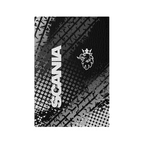 Обложка для паспорта матовая кожа с принтом Scania в Санкт-Петербурге, натуральная матовая кожа | размер 19,3 х 13,7 см; прозрачные пластиковые крепления | Тематика изображения на принте: king of road | king of the road | saab | saab logo | scania | scania king | scania logo | грузовик | дальнобойщик | сааб | сканиа | скания | скания значок | скания лого | скания логотип | скания символ | шофер