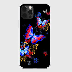 Чехол для iPhone 12 Pro Max с принтом Поцелуй бабочек в Санкт-Петербурге, Силикон |  | Тематика изображения на принте: angel | butterfly | fairy | neon | night | wings | ангел | бабочка | бабочки | девушке | животные | красочные | крылья | летающие | магия | махаон | мотыльки | насекомые | неоновые | ночные | ночь | подарок | природа