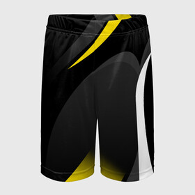 Детские спортивные шорты 3D с принтом SPORT WEAR YELLOW в Санкт-Петербурге,  100% полиэстер
 | пояс оформлен широкой мягкой резинкой, ткань тянется
 | abstraction | geometry | neon | sport | sport wear | texture | абстракция | брызги | геометрия | краски | красный | линии | неон | неоновый | полосы | соты | спорт | спортивная одежда | спортивная форма | текстура | фигуры