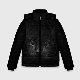 Зимняя куртка для мальчиков 3D с принтом черный кот в Санкт-Петербурге, ткань верха — 100% полиэстер; подклад — 100% полиэстер, утеплитель — 100% полиэстер | длина ниже бедра, удлиненная спинка, воротник стойка и отстегивающийся капюшон. Есть боковые карманы с листочкой на кнопках, утяжки по низу изделия и внутренний карман на молнии. 

Предусмотрены светоотражающий принт на спинке, радужный светоотражающий элемент на пуллере молнии и на резинке для утяжки | Тематика изображения на принте: животные | зайка | заяц | звери | зевающий кот | кися | кот | котенок | котики | коты | кричащий кот | кролик | минимализм | питомцы | прикольные картинки