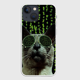 Чехол для iPhone 13 mini с принтом КОТ в Санкт-Петербурге,  |  | животные | зайка | заяц | звери | зевающий кот | кися | кот | котенок | котики | коты | кричащий кот | кролик | минимализм | питомцы | прикольные картинки