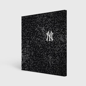 Холст квадратный с принтом New York Yankees в Санкт-Петербурге, 100% ПВХ |  | baseball | fashion | game | glitch | new york | sport | бейсбол | игра | мода | нью йорк | спорт