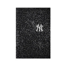 Обложка для паспорта матовая кожа с принтом New York Yankees в Санкт-Петербурге, натуральная матовая кожа | размер 19,3 х 13,7 см; прозрачные пластиковые крепления | baseball | fashion | game | glitch | new york | sport | бейсбол | игра | мода | нью йорк | спорт