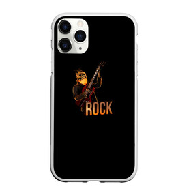 Чехол для iPhone 11 Pro Max матовый с принтом ROCK в Санкт-Петербурге, Силикон |  | Тематика изображения на принте: roc | rock | rok | гитара | рок | череп