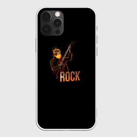 Чехол для iPhone 12 Pro Max с принтом ROCK в Санкт-Петербурге, Силикон |  | Тематика изображения на принте: roc | rock | rok | гитара | рок | череп