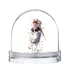 Снежный шар с принтом Принцесса Мононоке в Санкт-Петербурге, Пластик | Изображение внутри шара печатается на глянцевой фотобумаге с двух сторон | аниме | мой сосед тоторо | небесный замок лапута | хаяо миядзаки