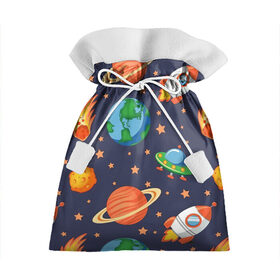 Подарочный 3D мешок с принтом Космическое путешествие в Санкт-Петербурге, 100% полиэстер | Размер: 29*39 см | арт | астероид | астероиды | звезда | звёзды | земля | космос | планета | планеты | ракета | ракеты | рисунок | сатурн | фобас