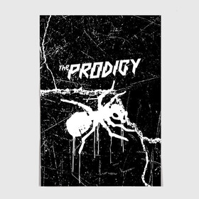 Постер с принтом THE PRODIGY. в Санкт-Петербурге, 100% бумага
 | бумага, плотность 150 мг. Матовая, но за счет высокого коэффициента гладкости имеет небольшой блеск и дает на свету блики, но в отличии от глянцевой бумаги не покрыта лаком | prodigy | the prodigy | дарование | музыка | чудо