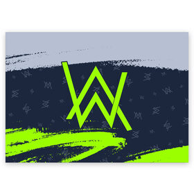 Поздравительная открытка с принтом ALAN WALKER / АЛАН УОКЕР в Санкт-Петербурге, 100% бумага | плотность бумаги 280 г/м2, матовая, на обратной стороне линовка и место для марки
 | alan | faded | house | logo | music | walker | алан | вокер | волкер | диджей | лого | логотип | логотипы | музыка | музыкант | символ | символы | танцеальная | уокер | хаус | электронная