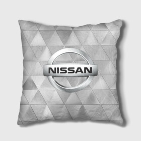 Подушка 3D с принтом NISSAN. в Санкт-Петербурге, наволочка – 100% полиэстер, наполнитель – холлофайбер (легкий наполнитель, не вызывает аллергию). | состоит из подушки и наволочки. Наволочка на молнии, легко снимается для стирки | abstract | auto | brand | car | geometry | nissan | nиссан | sport | texture | абстракция | авто | автомобильные | бренд | геометрия | классика | машины | модные | спорт | стиль | текстура