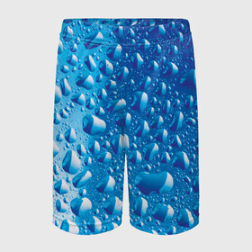 Детские спортивные шорты 3D с принтом Капли дождя в Санкт-Петербурге,  100% полиэстер
 | пояс оформлен широкой мягкой резинкой, ткань тянется
 | abstract | brand | geometry | sport | texture | абстракция | бренд | брызги | вода | геометрия | дождь | капли | капли дождя | классика | летние | минимализм | модные | популярные иллюстрации | потеки