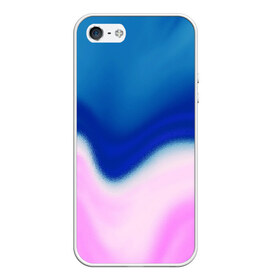 Чехол для iPhone 5/5S матовый с принтом Воздушный Крем в Санкт-Петербурге, Силикон | Область печати: задняя сторона чехла, без боковых панелей | blue | cream | gradient | pink | абстрактный | абстракция | вода | волны | гламур | градиент | девочкам | зефирка | краска | краски | красочный | море | мороженое | небеса | нежные | пастельные | перламутровый