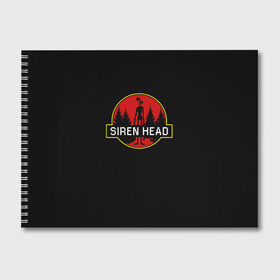 Альбом для рисования с принтом Siren Head в Санкт-Петербурге, 100% бумага
 | матовая бумага, плотность 200 мг. | siren head | игра | лес | монстр | персонаж | сирена | сиреноголовый | чудовище