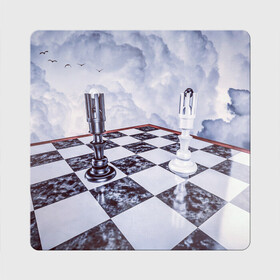 Магнит виниловый Квадрат с принтом Шахматы в Санкт-Петербурге, полимерный материал с магнитным слоем | размер 9*9 см, закругленные углы | доска | игра | игровая | игры | короли | король | настольная | настольные | небеса | небо | облака | облако | спорт | туча | тучи | шахматный | шахматы