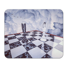 Коврик для мышки прямоугольный с принтом Шахматы в Санкт-Петербурге, натуральный каучук | размер 230 х 185 мм; запечатка лицевой стороны | Тематика изображения на принте: доска | игра | игровая | игры | короли | король | настольная | настольные | небеса | небо | облака | облако | спорт | туча | тучи | шахматный | шахматы
