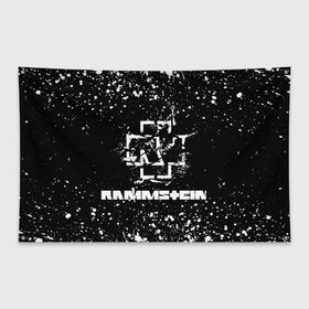 Флаг-баннер с принтом Rammstein в Санкт-Петербурге, 100% полиэстер | размер 67 х 109 см, плотность ткани — 95 г/м2; по краям флага есть четыре люверса для крепления | music | rammstein | rock | индастриал метал | метал группа | музыка | музыкальная группа | немецкая метал группа | рамштайн | рок | хард рок