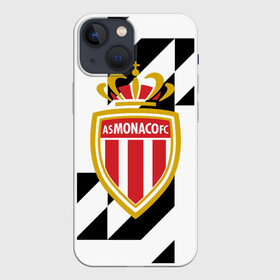 Чехол для iPhone 13 mini с принтом MONACO. в Санкт-Петербурге,  |  | fc | football | football club | france | monaco | sport | нико ковач | спорт | уефа | униформа | фк | фк монако | франция | французская лига 1 | французский футбольный клуб | футбол | фут