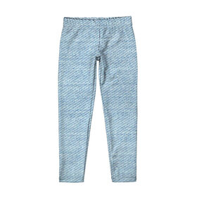 Детские леггинсы 3D с принтом Джинса в Санкт-Петербурге, полиэстер 85%, спандекс 15% | эластичный пояс, зауженный крой | jeans | абстракция | америка | голубая | деним | джинс | джинсовая | джинсовка | джинсовое | джинсовый | джинсы | текстура | ткань