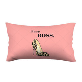 Подушка 3D антистресс с принтом Леди Босс в Санкт-Петербурге, наволочка — 100% полиэстер, наполнитель — вспененный полистирол | состоит из подушки и наволочки на молнии | босс | девушка | леди | леопардовый | пафос | розовый