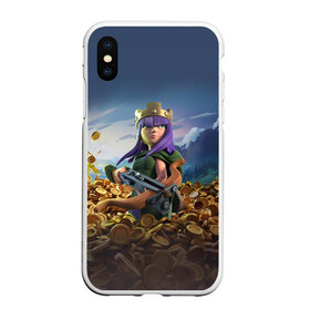 Чехол для iPhone XS Max матовый с принтом Clash of Clans в Санкт-Петербурге, Силикон | Область печати: задняя сторона чехла, без боковых панелей | clash of clans | clash royale | game | supercell | детская | детям | игра | клаш оф кланс | клаш оф кленс | клеш оф кленс | клэш оф кланс | компьютерная игра | пекка