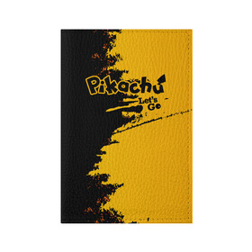 Обложка для паспорта матовая кожа с принтом Pikachu в Санкт-Петербурге, натуральная матовая кожа | размер 19,3 х 13,7 см; прозрачные пластиковые крепления | battle | drawing | entei | lugia | metagross | pikachu | pokemon | zapdos | брок | бульбазавр | детектив | монстр | пикачу | покемон | эш