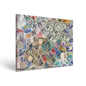 Холст прямоугольный с принтом Деньги в Санкт-Петербурге, 100% ПВХ |  | Тематика изображения на принте: арт | банкноты | валюта | деньги | доллары | зеленый | иена | красный | серый | синий | фунт стерлингов | юани