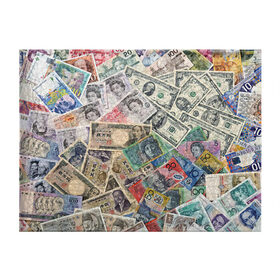 Обложка для студенческого билета с принтом Деньги в Санкт-Петербурге, натуральная кожа | Размер: 11*8 см; Печать на всей внешней стороне | Тематика изображения на принте: арт | банкноты | валюта | деньги | доллары | зеленый | иена | красный | серый | синий | фунт стерлингов | юани