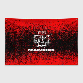 Флаг-баннер с принтом Rammstein. в Санкт-Петербурге, 100% полиэстер | размер 67 х 109 см, плотность ткани — 95 г/м2; по краям флага есть четыре люверса для крепления | music | rammstein | rock | индастриал метал | метал группа | музыка | музыкальная группа | немецкая метал группа | рамштайн | рок | хард рок