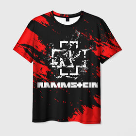 Мужская футболка 3D с принтом Rammstein. в Санкт-Петербурге, 100% полиэфир | прямой крой, круглый вырез горловины, длина до линии бедер | music | rammstein | rock | индастриал метал | метал группа | музыка | музыкальная группа | немецкая метал группа | рамштайн | рок | хард рок
