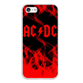 Чехол для iPhone 5/5S матовый с принтом AC DC в Санкт-Петербурге, Силикон | Область печати: задняя сторона чехла, без боковых панелей | ac dc | music | rock | австралийская рок группа | ас дс | асдс | блюз рок | музыка | переменный ток постоянный ток | рок | рок н ролл | хард рок | эй си ди си