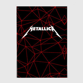 Постер с принтом Metallica. в Санкт-Петербурге, 100% бумага
 | бумага, плотность 150 мг. Матовая, но за счет высокого коэффициента гладкости имеет небольшой блеск и дает на свету блики, но в отличии от глянцевой бумаги не покрыта лаком | metallica | music | rock | американская рок группа | метал группа | металлика | музыка | рок | рок группа | трэш метал | хеви метал