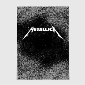 Постер с принтом Metallica. в Санкт-Петербурге, 100% бумага
 | бумага, плотность 150 мг. Матовая, но за счет высокого коэффициента гладкости имеет небольшой блеск и дает на свету блики, но в отличии от глянцевой бумаги не покрыта лаком | metallica | music | rock | американская рок группа | метал группа | металлика | музыка | рок | рок группа | трэш метал | хеви метал