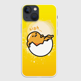 Чехол для iPhone 13 mini с принтом Гудетама веселое яйцо в Санкт-Петербурге,  |  | gudetama | анимешное яйцо | гудетама | желток | стекающее яйцо | яичница