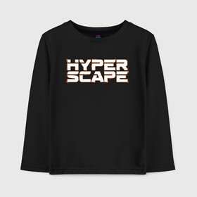 Детский лонгслив хлопок с принтом Hyper Scape в Санкт-Петербурге, 100% хлопок | круглый вырез горловины, полуприлегающий силуэт, длина до линии бедер | esport | games | hyper scape | twitch | игроки | игролюбители | игроманы | игры | киберспорт | королевская битва | корона | твич | хупер скайп | хупер скайпе