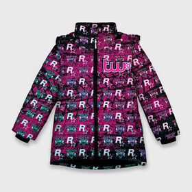 Зимняя куртка для девочек 3D с принтом GTA Online Tw@ в Санкт-Петербурге, ткань верха — 100% полиэстер; подклад — 100% полиэстер, утеплитель — 100% полиэстер. | длина ниже бедра, удлиненная спинка, воротник стойка и отстегивающийся капюшон. Есть боковые карманы с листочкой на кнопках, утяжки по низу изделия и внутренний карман на молнии. 

Предусмотрены светоотражающий принт на спинке, радужный светоотражающий элемент на пуллере молнии и на резинке для утяжки. | auto | game | grand | gta | gta5 | los santos | rockstar | theft | гта | гта5 | игра | лос сантос | майкл | онлайн | рокстар | тревор | франклин