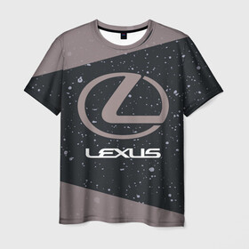 Мужская футболка 3D с принтом LEXUS / ЛЕКСУС в Санкт-Петербурге, 100% полиэфир | прямой крой, круглый вырез горловины, длина до линии бедер | auto | lexus | logo | moto | symbol | авто | автомобиль | гонки | лексус | лого | логотип | логотипы | марка | машина | мото | символ | символы