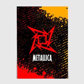 Постер с принтом METALLICA / МЕТАЛЛИКА в Санкт-Петербурге, 100% бумага
 | бумага, плотность 150 мг. Матовая, но за счет высокого коэффициента гладкости имеет небольшой блеск и дает на свету блики, но в отличии от глянцевой бумаги не покрыта лаком | hetfield | james | logo | metal | metalica | metallica | music | rock | star | джеймс | звезда | знак | ларс | лого | логотип | логотипы | метал | металика | металлика | музыка | рок | символ | символы | ульрих | хэтфилд