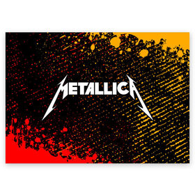 Поздравительная открытка с принтом METALLICA / МЕТАЛЛИКА в Санкт-Петербурге, 100% бумага | плотность бумаги 280 г/м2, матовая, на обратной стороне линовка и место для марки
 | Тематика изображения на принте: hetfield | james | logo | metal | metalica | metallica | music | rock | star | джеймс | звезда | знак | ларс | лого | логотип | логотипы | метал | металика | металлика | музыка | рок | символ | символы | ульрих | хэтфилд