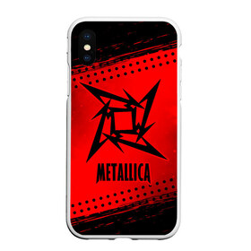 Чехол для iPhone XS Max матовый с принтом METALLICA МЕТАЛЛИКА в Санкт-Петербурге, Силикон | Область печати: задняя сторона чехла, без боковых панелей | hetfield | james | logo | metal | metalica | metallica | music | rock | star | джеймс | звезда | знак | ларс | лого | логотип | логотипы | метал | металика | металлика | музыка | рок | символ | символы | ульрих | хэтфилд