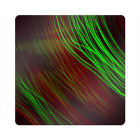 Магнит виниловый Квадрат с принтом Qleen в Санкт-Петербурге, полимерный материал с магнитным слоем | размер 9*9 см, закругленные углы | Тематика изображения на принте: abstraction | blur | green | light | lines | абстракция | зелёный | линии | размытость | свет